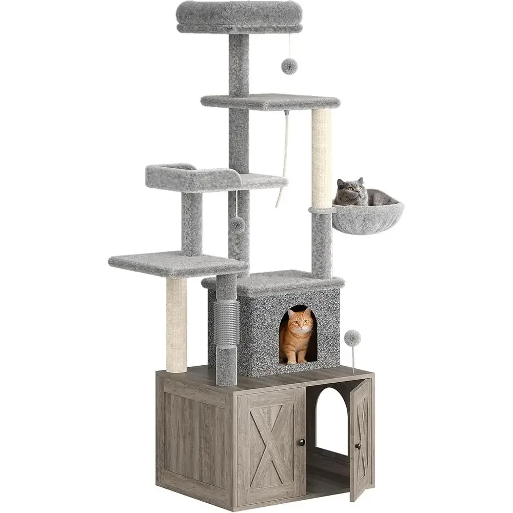 Cat Scratching Post - Casa de juegos grande multinivel para