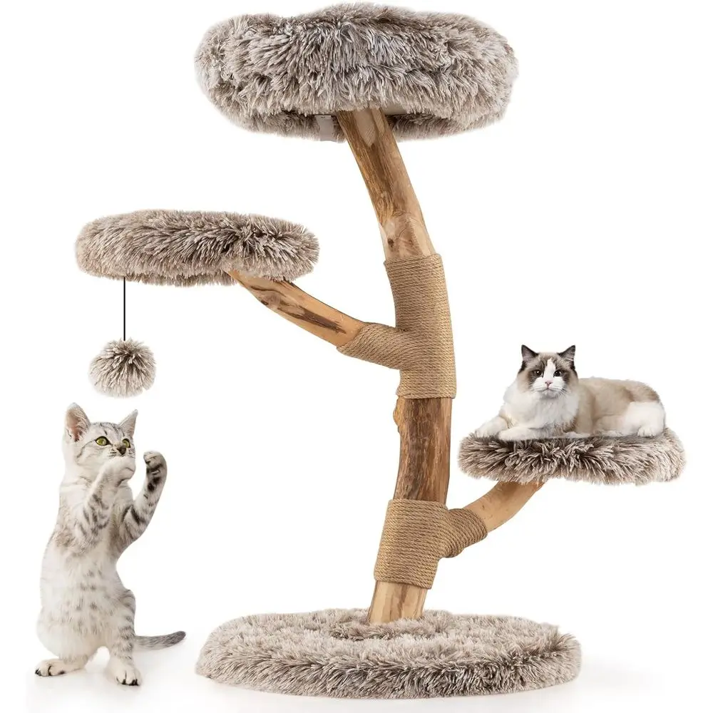 Cat Scratching Post - Torre de Madera Multinivel para Gatos