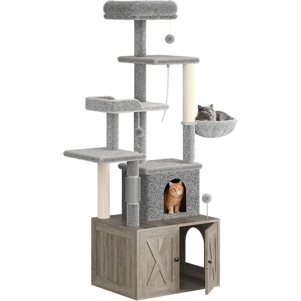 Cat Scratching Post - Casa de juegos grande multinivel para