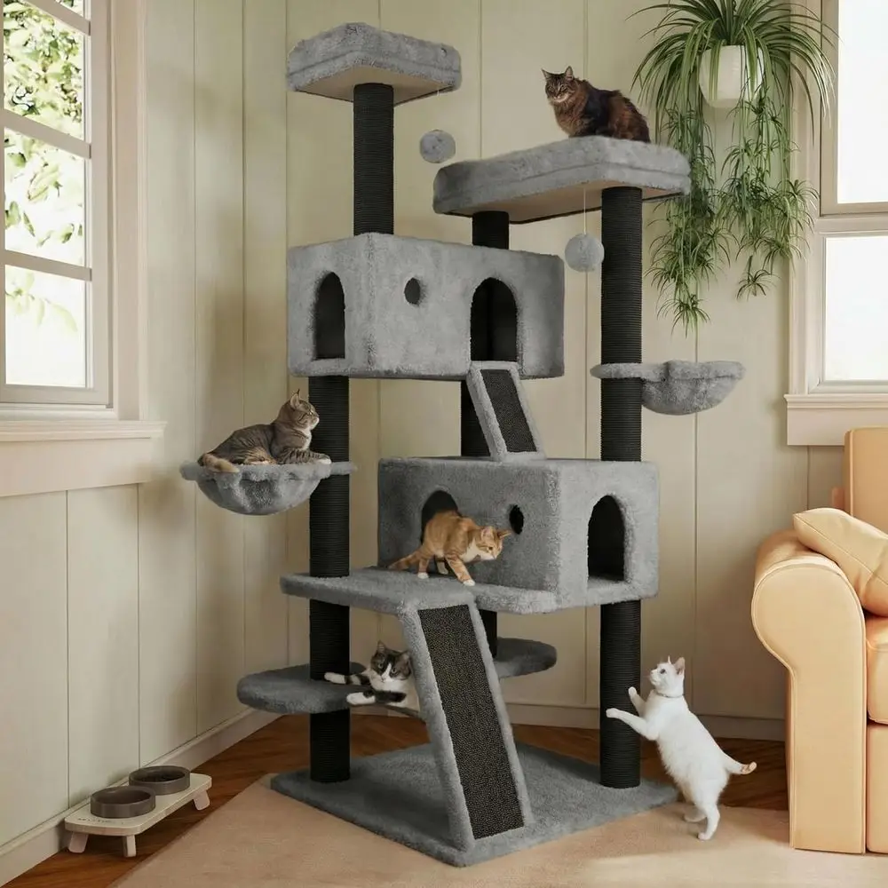 Cat Scratching Post - Árbol rascador grande multinivel para gatos