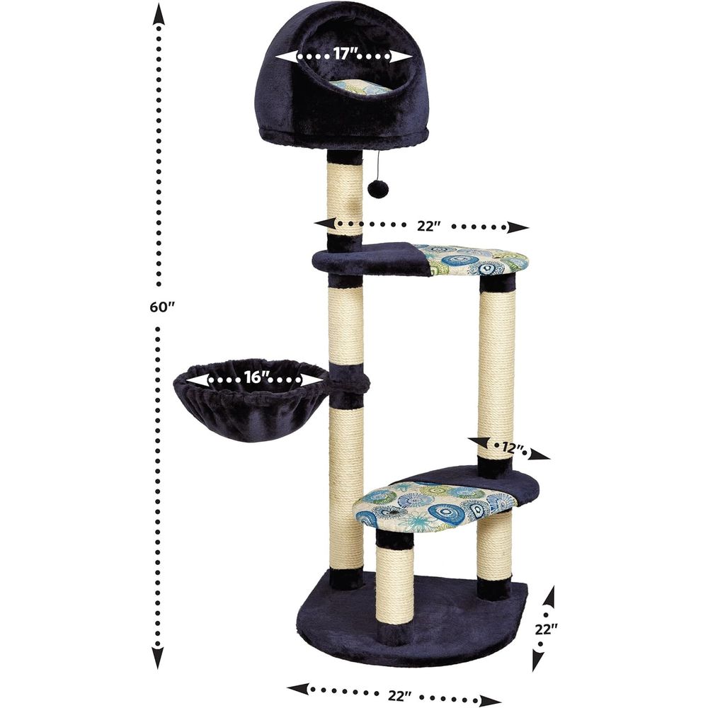 West Homes or Pets Cat Tree Re - Cat Scratching Post reseña y precio