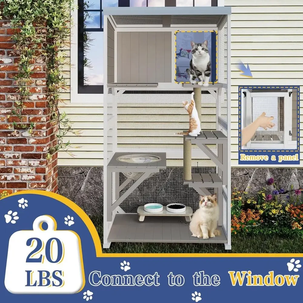 Recinto Exterior para Gatos co - Cat Scratching Post reseña y precio