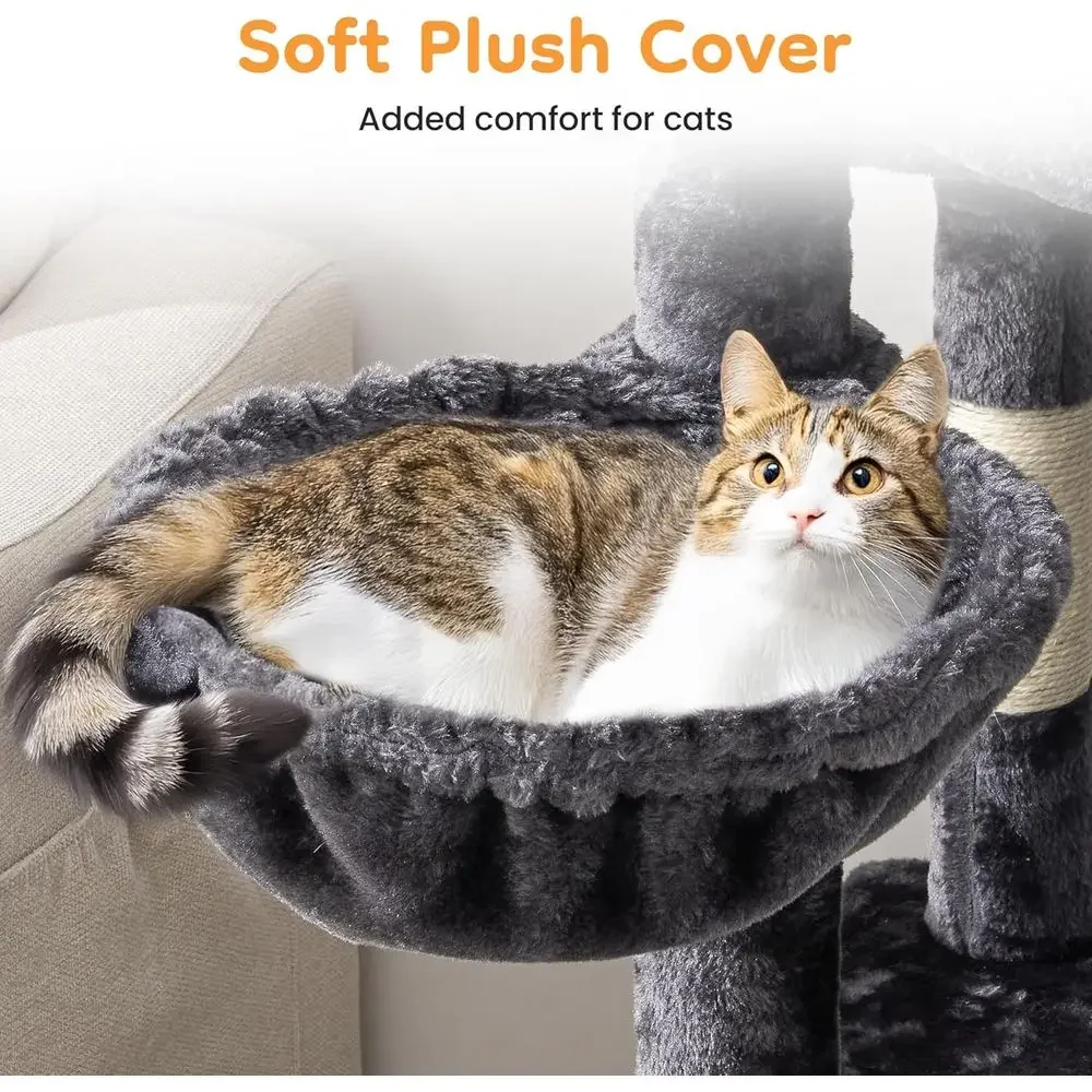Árbol rascador alto de 74 pulg - Cat Scratching Post reseña y precio