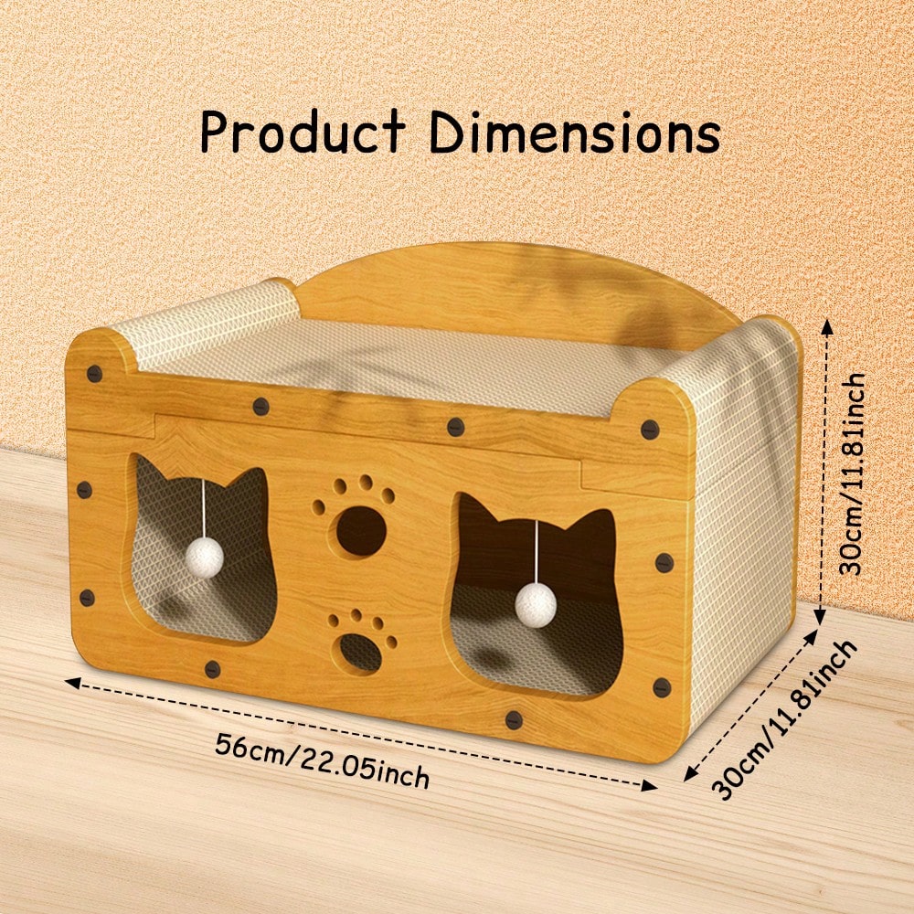 Rascador de lujo de doble nive - Cat Scratching Post reseña y precio