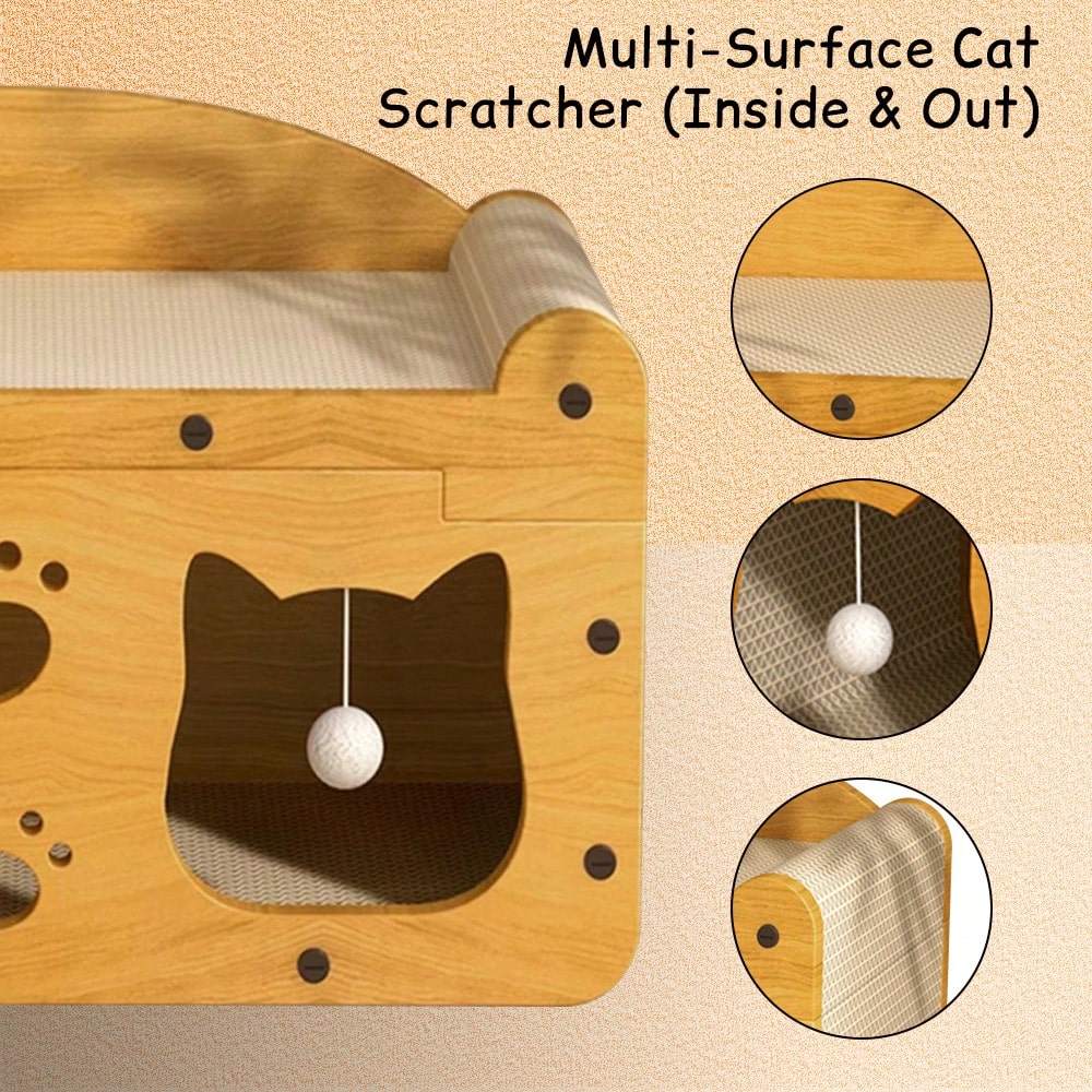 Rascador de lujo de doble nive - Cat Scratching Post reseña y precio