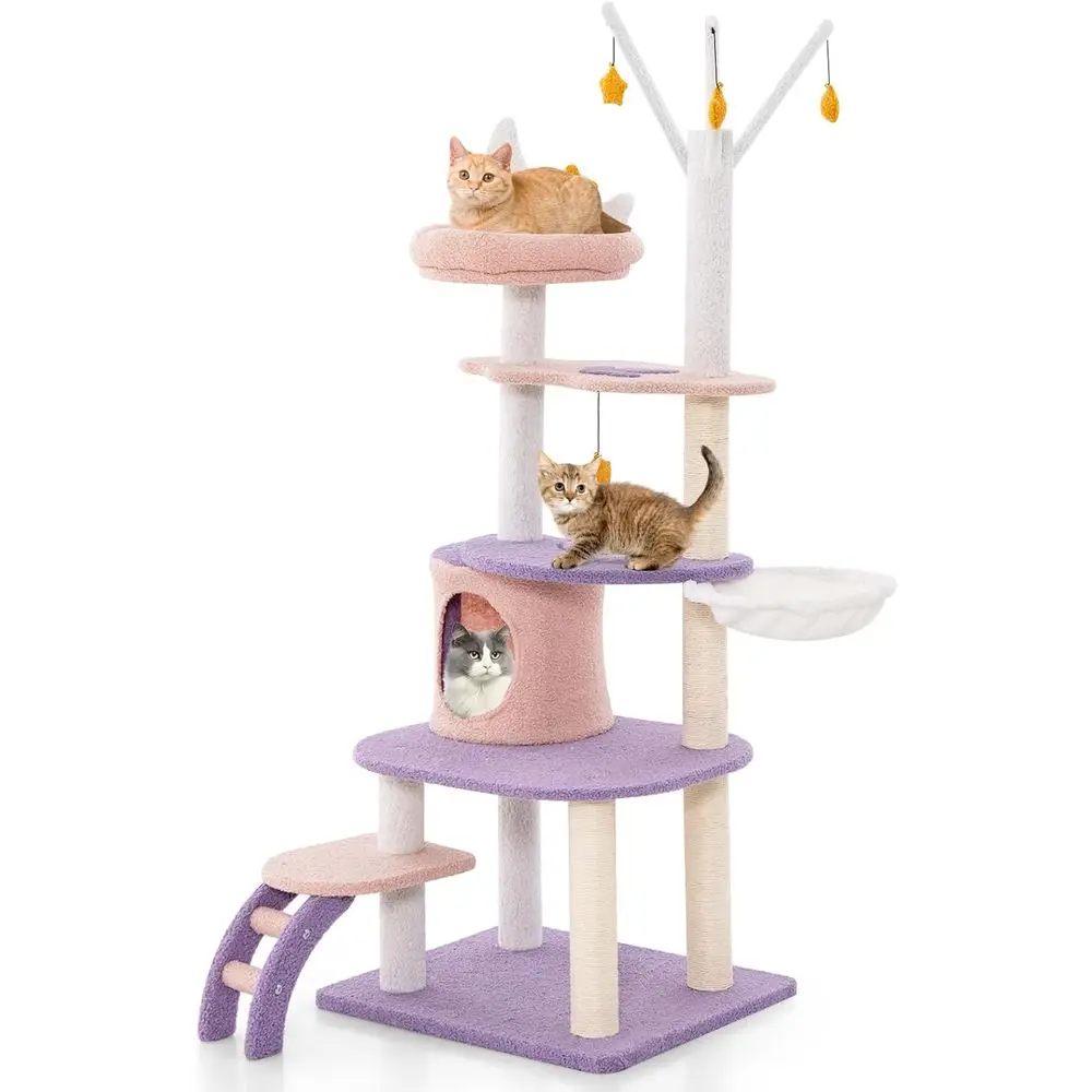 Torre para Gatos de 62 Pulgada - Cat Scratching Post reseña y precio