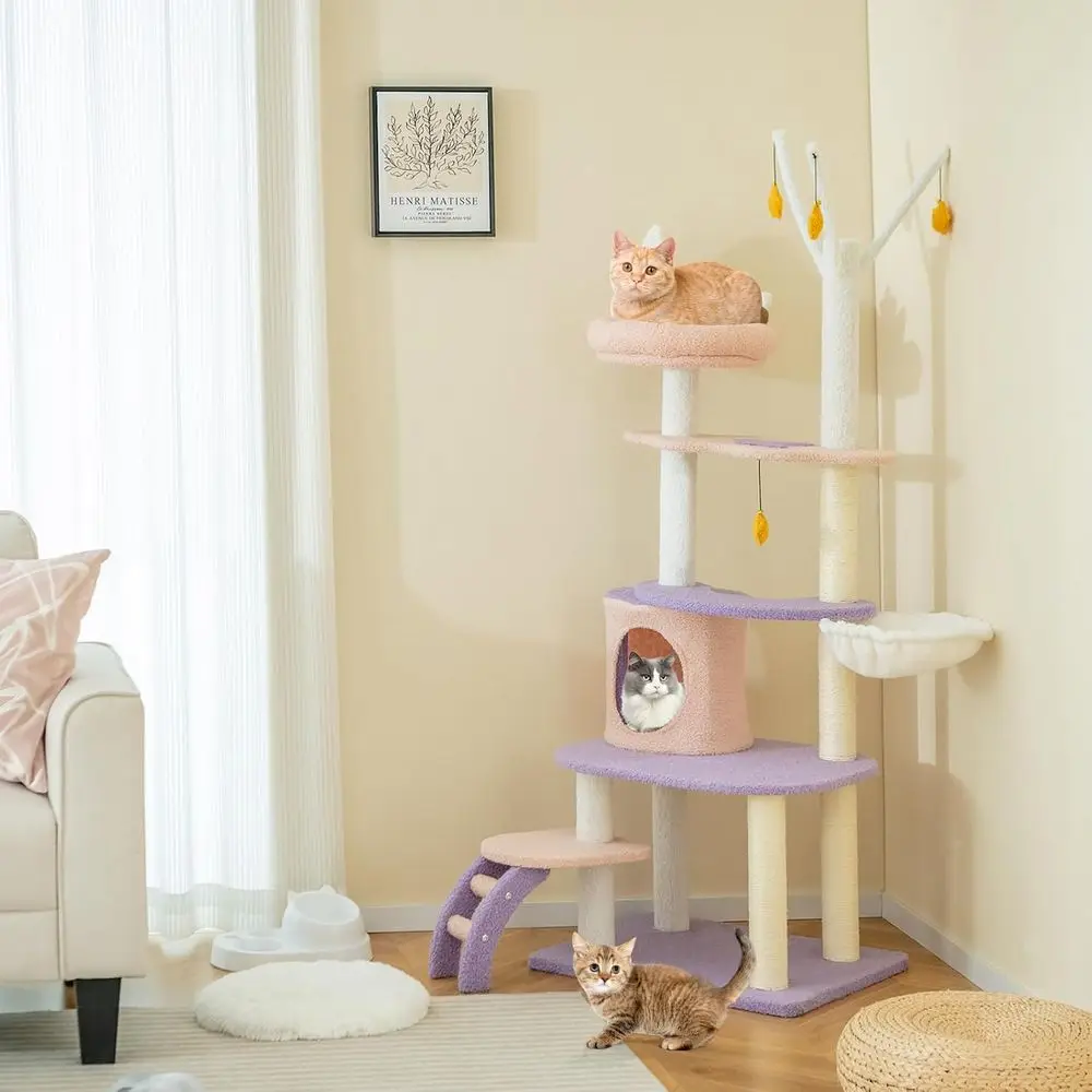 Torre para Gatos de 62 Pulgada - Cat Scratching Post reseña y precio