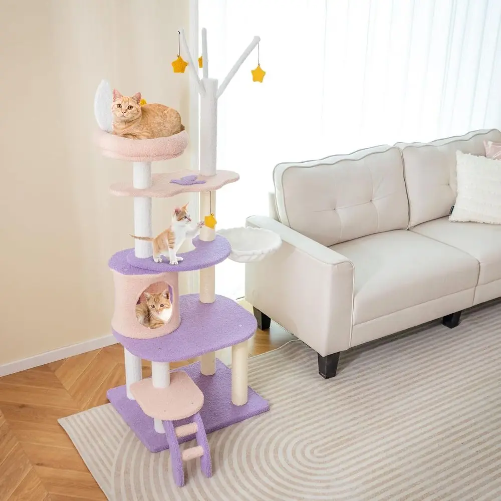 Torre para Gatos de 62 Pulgada - Cat Scratching Post reseña y precio