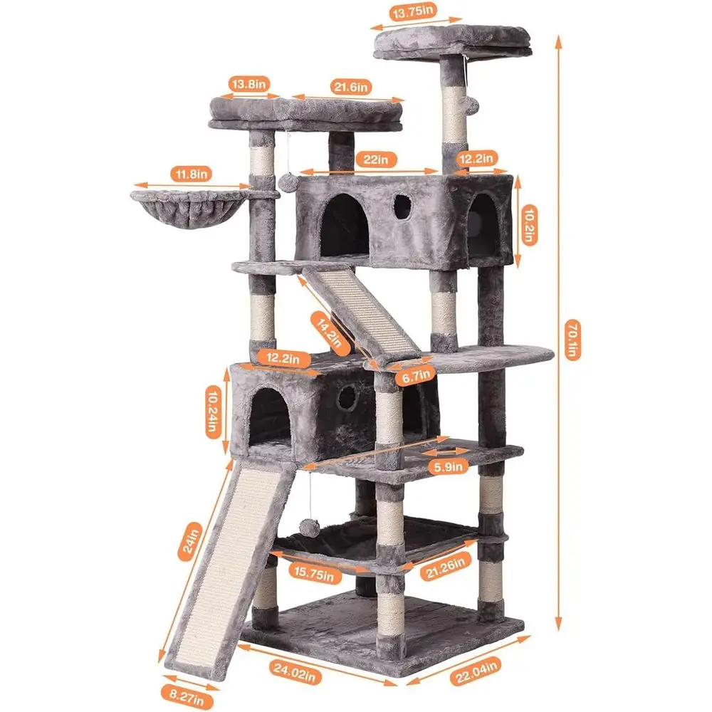 Árbol rascador multinivel 70.1 - Cat Scratching Post reseña y precio