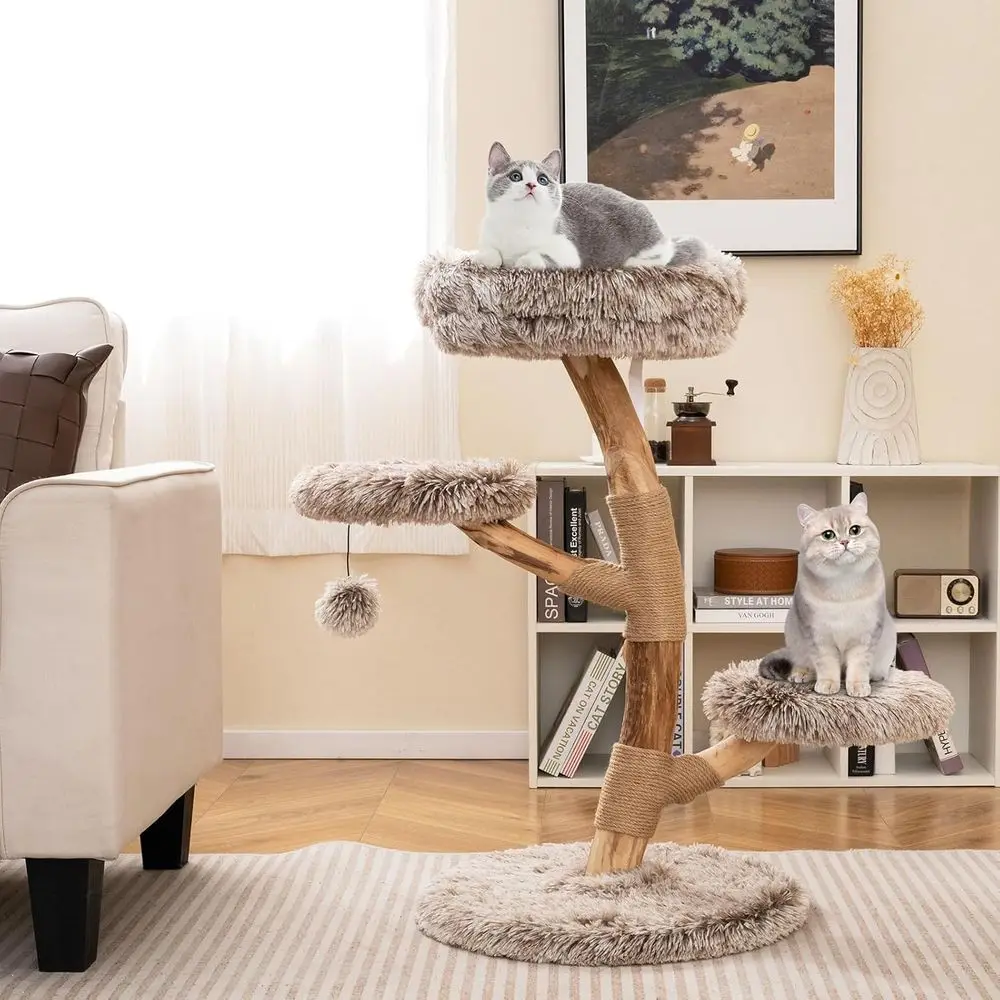 Torre de Madera Multinivel par - Cat Scratching Post reseña y precio