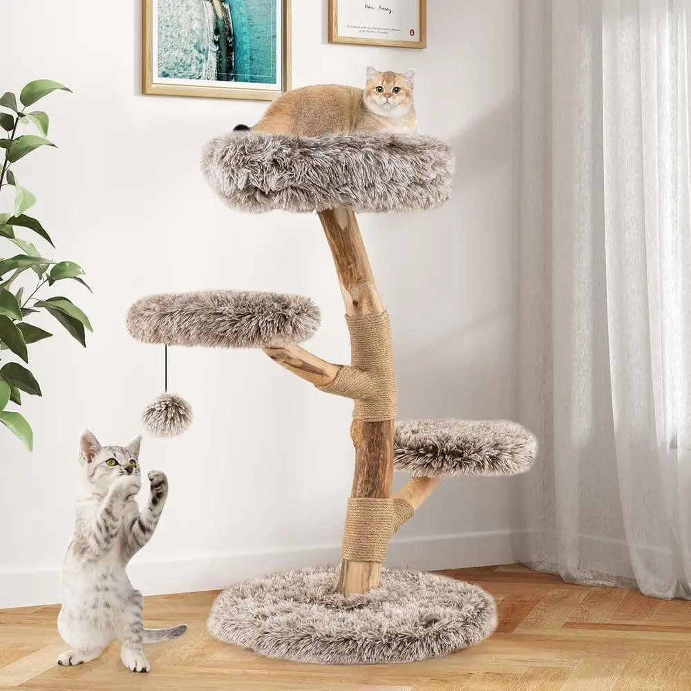Torre de Madera Multinivel par - Cat Scratching Post reseña y precio
