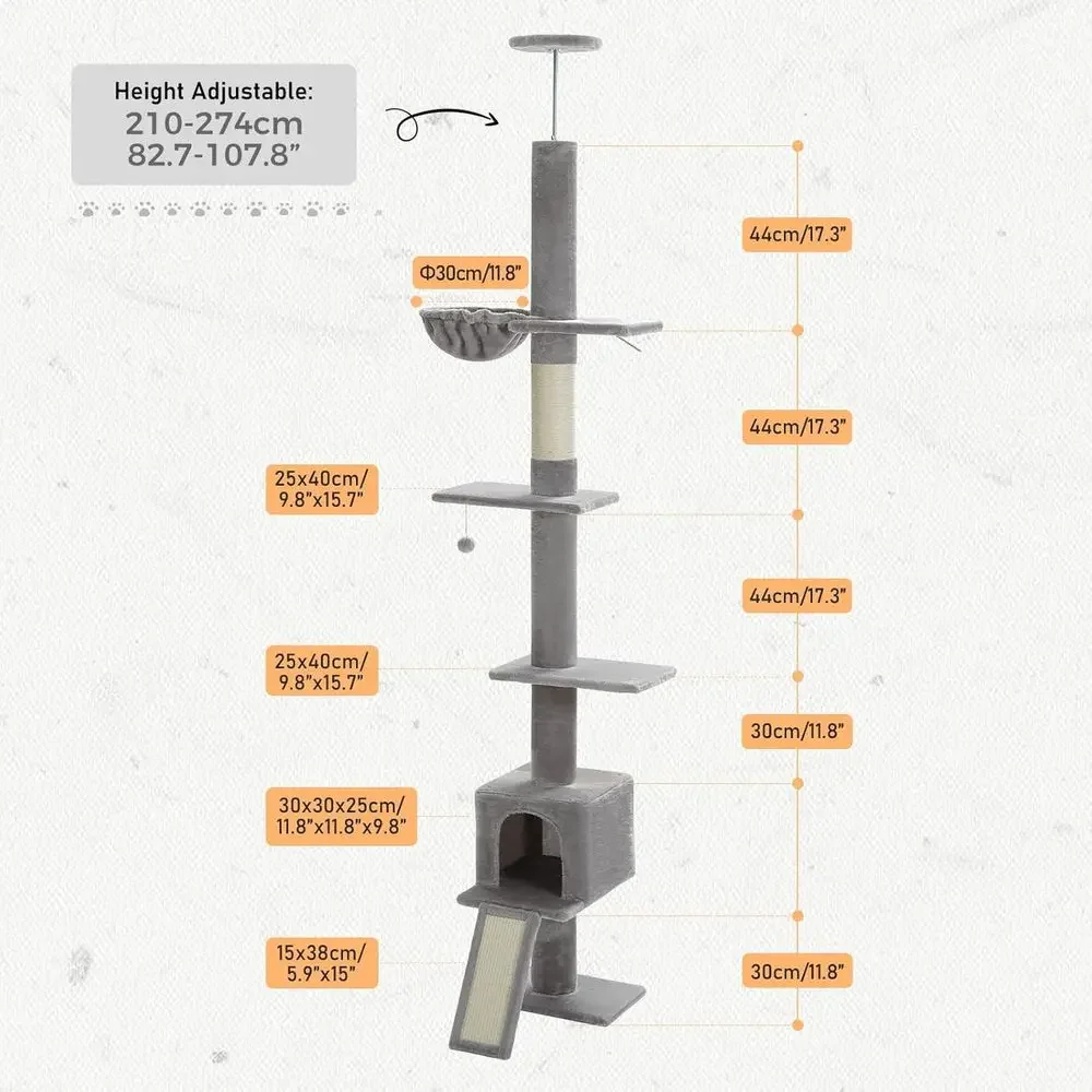 Árbol para Gatos Ajustable de  - Cat Scratching Post reseña y precio