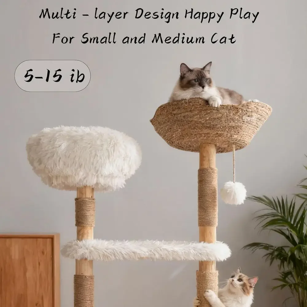Torre para Gatos de Madera Nat - Cat Scratching Post reseña y precio